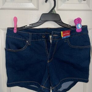 Dark Blue Denim Women's Shorts